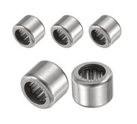 sourcing map 5 Pcs HK101612 Needle Roller Bearings One Way Bearing 10x16x12mm, Temperature Resistant Steel Bearing