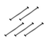 sourcing map 5 Pcs IDC Flat Ribbon Cable, 1.27mm Pitch 6mm Width 10cm Long 10 Pin FC to FC Flat Ribbon Connector Jumper Wire for PC, LED Displays