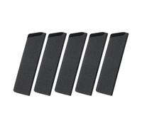 sourcing map 5 Pcs Knife Cover Sleeves, 6.1" x 1.7" ABS Knives Edge Guard Blade Protector Universal Knife Sheath for Home Kitchen, Black