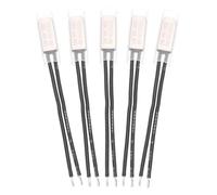 sourcing map 5 Pcs KSD9700 Thermostat 100°C/212°F Normally Close Temperature Switch Thermal Protector N.C 10A 250V Metal Temperature Controller for Electrical Appliances Motors Equipment