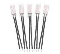 sourcing map 5 Pcs KSD9700 Thermostat 105°C/221°F Normally Close Temperature Switch Thermal Protector N.C 10A 250V Metal Temperature Controller for Electrical Appliances Motors Equipment