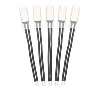 sourcing map 5 Pcs KSD9700 Thermostat 55°C/131°F Normally Close Temperature Switch Thermal Protector N.C 10A 250V Metal Temperature Controller for Electrical Appliances Motors Equipment