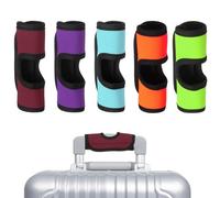 sourcing map 5 Pcs Luggage Handle Wrap, Hollow Neoprene Handbag Grip Cover Protector Luggage Identifiers Suitcase Handle Wraps for Luggage Suitcase Travel Bags, Multicolor