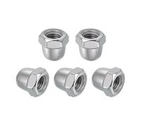 sourcing map 5 Pcs M10x1.5mm Acorn Cap Nuts, 304 Stainless Steel Metric Hex Cap Dome Head Hardware Nuts, Bright Finish for Light Fixtures, Machine, DIY Projects