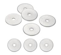 sourcing map 5 Pcs M4 304 Stainless Steel Flat Washers Round Flat Spacers for Screws, Bolts, Plumbing, Automotive, DIY, Electrical Device 4.4mm ID 25mm OD 1.5mm Thick