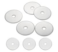 sourcing map 5 Pcs M6 304 Stainless Steel Flat Washers Round Flat Spacers for Screws, Bolts, Plumbing, Automotive, DIY, Electrical Device 6.5mm ID 35mm OD 2mm Thick