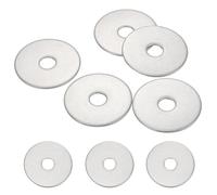 sourcing map 5 Pcs M8 304 Stainless Steel Flat Washers Round Flat Spacers for Screws, Bolts, Plumbing, Automotive, DIY, Electrical Device 8.5mm ID 35mm OD 1.5mm Thick