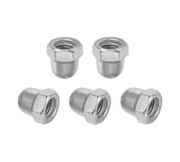 sourcing map 5 Pcs M8x1.25mm Acorn Cap Nuts, 316 Stainless Steel Metric Hex Cap Dome Head Hardware Nuts, Bright Finish for Light Fixtures, Machine, DIY Projects