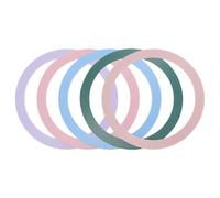 sourcing map 5 Pcs Magnetic Adapter Ring, Universal Magnetic Wireless Charger Conversion Kit Adhesive Sticker Ring for Phone Case, Rose Gold/Pink/Blue/Purple/Green