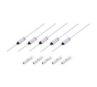 sourcing map 5 Pcs Metal Temperature Thermal Fuse SF152Y 157 °C 314.6 °F 15A 250V Cutoff Thermal Fuse with 10 Pcs BN1.25 Bare Terminal Butt Connector for Motor Transformer Electric Industrial