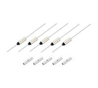 sourcing map 5 Pcs Metal Temperature Thermal Fuse SF188Y 192 °C 377.6 °F 15A 250V Cutoff Thermal Fuse with 10 Pcs BN1.25 Bare Terminal Butt Connector for Motor Transformer Electric Industrial