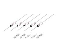 sourcing map 5 Pcs Metal Temperature Thermal Fuse SF214Y 216 °C 420.8 °F 15A 250V Cutoff Thermal Fuse with 10 Pcs BN1.25 Bare Terminal Butt Connector for Motor Transformer Electric Industrial
