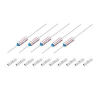 sourcing map 5 Pcs Metal Temperature Thermal Fuse SF240 240C 464F 10A 250V Cutoff Thermal Fuse with 10 Pcs BN1.25 Bare Terminal Butt Connector