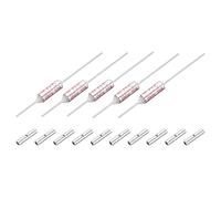 sourcing map 5 Pcs Metal Temperature Thermal Fuse SF73 73C 163.4F 10A 250V Cutoff Thermal Fuse with 10 Pcs BN1.25 Bare Terminal Butt Connector