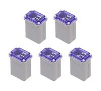 sourcing map 5 Pcs Micro Cartridge Fuses 15A 32V Slow-Blow Automotive Fuse Kit for Car Electrical Protection