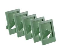 sourcing map 5 Pcs Mini Picture Frames 2.4 x 3.6 Inch Rectangle Small Picture Photo Frame Holder for Tabletop Display Photos Paintings Landscape Posters Artwork, Green