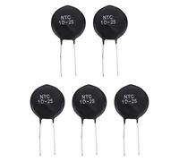 sourcing map 5 Pcs NTC 1D-25 1 Ohm MF72 Power Direct Heat Type Negative Temperature Coefficient Thermistor Temperature Sensors