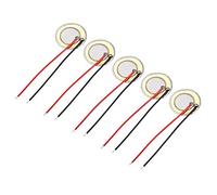 sourcing map 5 Pcs Piezo Discs 20mm Acoustic Pickup Transducer Microphone Trigger Element CBG Guitar