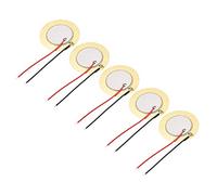 sourcing map 5 Pcs Piezo Discs 35mm Acoustic Pickup Transducer Microphone Trigger Element CBG Guitar