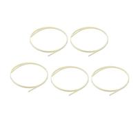 sourcing map 5 Pcs Plastic Binding Purfling Strip 1650x5x1.5mm Guitar Binding Edge Trim for Acoustic Classical Guitar Parts Accessories Beige