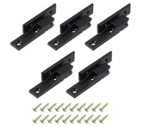 sourcing map 5 PCS Plastic Fitting Furniture Panel, Joint Bracket, Push-On Clips Corner Buckle with Screws for Cabinet Roman Column Connection