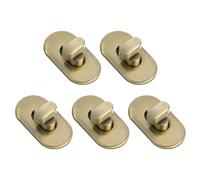 sourcing map 5 Pcs Purse Turn Clasps, Twist Lock Fastener Metal Button Closure Clip for DIY Hardware Bags Luggage Handbag Wallet Crafts, Dark Gold