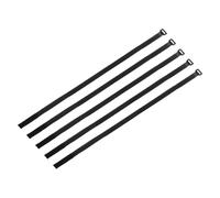 sourcing map 5 Pcs Reusable Battery Tie Down Straps 20mm x 100cm Nylon Multipurpose Battery Hold Down Adjustable Cinch Strap Hook Loop Fastening Tie for Quadcopters FPV RC Drone Boat Car, Black