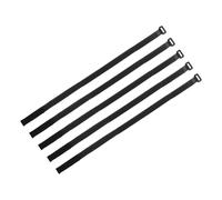 sourcing map 5 Pcs Reusable Battery Tie Down Straps 20mm x 80cm Nylon Multipurpose Battery Hold Down Adjustable Cinch Strap Hook Loop Fastening Tie for Quadcopters FPV RC Drone Boat Car, Black