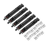 sourcing map 5 Pcs Solar Fuse Holder 30A 1000V Waterproof PV In-Line Fuse Holders with Fuse Solar Inline Fuse Holder Photovoltaic Connectors for Solar Panel System