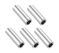 sourcing map 5 Pcs Stainless Steel Spacer 5/16" Bore x 1/2" OD x 1-1/2" Length Screw Bushing Plain Finish Round Metal Spacer for M12 Screws Bolts and Rods