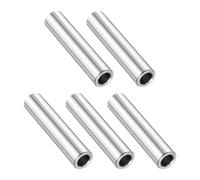 sourcing map 5 Pcs Stainless Steel Spacer 5/16" Bore x 1/2" OD x 2" Length Screw Bushing Plain Finish Round Metal Spacer for M12 Screws Bolts and Rods