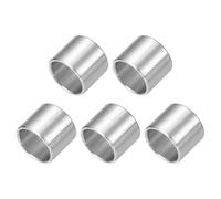 sourcing map 5 Pcs Stainless Steel Spacers, 10mm ID x 12mm OD x 10mmL 304 Stainless Steel Bushing Screw Standoff Unthreaded Round Spacer for 3/8" or M10 Screws Bolts Nuts