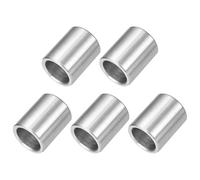 sourcing map 5 Pcs Stainless Steel Spacers, 12mm ID x 16mm OD x 20mmL 304 Stainless Steel Bushing Screw Standoff Unthreaded Round Spacer for 1/2" or M12 Screws Bolts Nuts