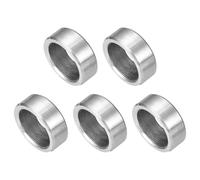 sourcing map 5 Pcs Stainless Steel Spacers, 12mm ID x 16mm OD x 6mmL 304 Stainless Steel Bushing Screw Standoff Unthreaded Round Spacer for 1/2" or M12 Screws Bolts Nuts