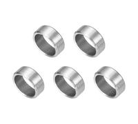 sourcing map 5 Pcs Stainless Steel Spacers, 8mm ID x 10mm OD x 4mmL 304 Stainless Steel Bushing Screw Standoff Unthreaded Round Spacer for 5/16" or M8 Screws Bolts Nuts