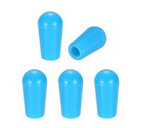 sourcing map 5 Pcs Switch Tip Knob for Electric Guitar, 8/32" Thread 5-Way 3-Way Toggle Switch Cap, Durable Replacement Parts for Import Style Electric Guitar, Light Blue