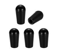 sourcing map 5 Pcs Switch Tip Knob for Electric Guitar, 8/32" Thread 5-Way 3-Way Toggle Switch Cap, Durable Replacement Parts for Import Style Electric Guitar, Black
