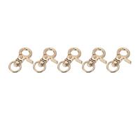 sourcing map 5 Pcs Swivel Lanyard Snap Hook, 1.22" x 0.7" Zinc Alloy Trigger Snap Hooks Metal Lobster Claw Clasp Swivel Trigger Clips for Leather Crafts Purses Camera Straps, Gold