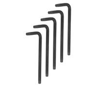 sourcing map 5 Pcs T20 Security Anti Tamper Proof Torx Star Key Bit 2.7" Long Arm L-Shaped Torx Hex Key Wrench 6 Points Spanner Carbon Steel Hand Tool for Automotive Home Repairs, Black