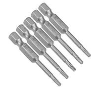 sourcing map 5 Pcs T9 Magnetic Torx Screwdriver Bits, 1/4 Inch Hex Shank 2-inch Length S2 Security Tamper Proof Screw Driver Kit Tools