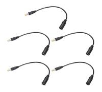 sourcing map 5 Pcs Tip Adapter Converter 5.5x2.1mm to 5.5x2.5mm 17cm DC Power Connect