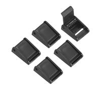 sourcing map 5 Pcs Webbing Cam Buckle, 1"(25.5mm) Plastic Adjustable Buckle Clip Tie Down Fasteners for Backpack Luggage Strap Belt DIY Craft Accessories Pet Chest Vest