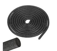 sourcing map 5 Roll 6.5 ft Foam Noodles for Crafts, 1/4 Inch Dia Pearl Cotton Tube Rod for Flower Modeling DIY Arts Supplies Sealing Concrete Gaps Filler, Crack Filling, Doors, Black