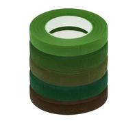 sourcing map 5 Rolls Floral Tapes 1/2 Inch 30 Yards Flower Adhesive Waterproof Tape for Floral Arranging Wedding Bouquet Wrap Craft Florist Tape