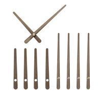 Sourcing Map 5 Set Walnut Wood Clock Hands, 6.5 Inch Minute, 4.69 Inch Hour, Fit for 14 Inch Wall Clock