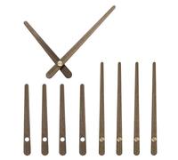 sourcing map 5 Set Wooden Clock Hands Only,Walnut Wood Clock Hands Clock Kit for Clock DIY Repair Part Replacement Fit for 12 Inch Wall Clock, 5.28 Inches