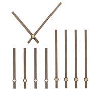 sourcing map 5 Set Wooden Clock Hands Only,Walnut Wood Clock Hands Clock Kit for Clock DIY Repair Part Replacement Fit for 12 Inch Wall Clock, 5.08 Inches