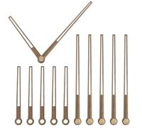 sourcing map 5 Set Wooden Clock Hands Only,Walnut Wood Clock Hands Clock Kit for Clock DIY Repair Part Replacement Fit for 12 Inch Wall Clock, 4.49 Inches