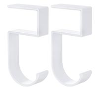 sourcing map 5 Shaped Purse Hook for Table, 2Pcs Handbag Hanger Desk Hook Desk Mount Bag Holder Backpack Hook for Desk Can Hook Bags, Umbrellas, Keys, Cups Holder (White)