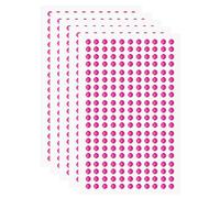 sourcing map 5 Sheet/1100pcs Rhinestone Adhesive Stickers Self Adhesive Acrylic Gem Sticker 4mm Plastic Face Bling Gem Stones Jewel for Nail Art Craft Clothes DIY Makeup Decoration, Rose Red